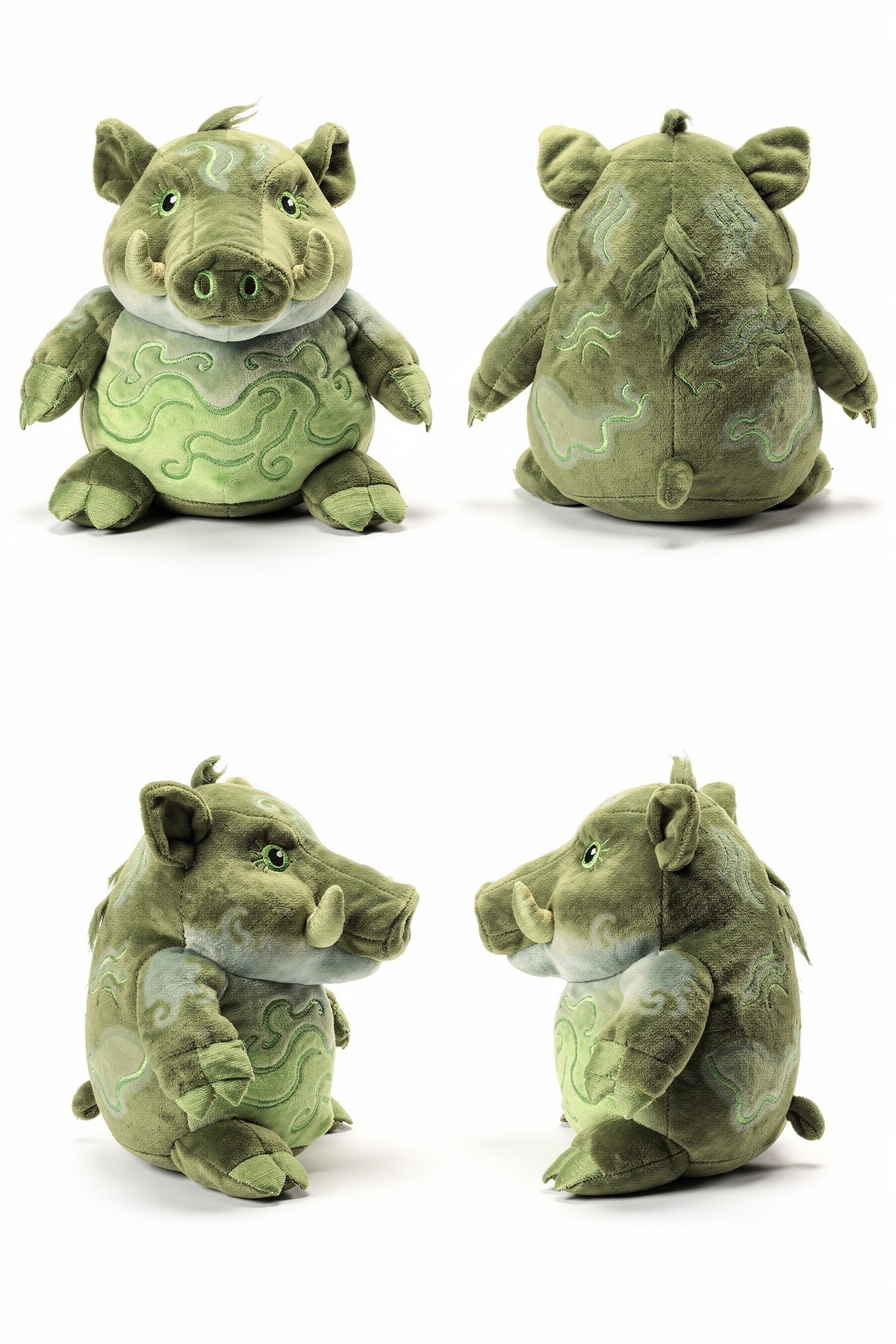 Wraith Tusker - Adorable plush monster illustration